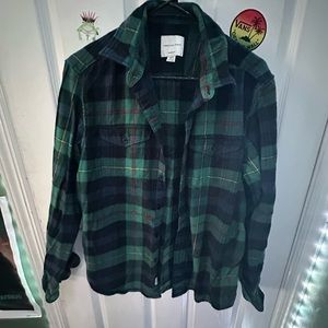 American Eagle Green Flannel